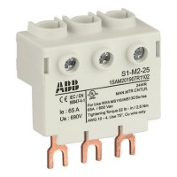 1SAM201907R1102 Колодка высокая S1-M2-25 для подключения 3-фазного кабеля до 25мм2, 65 А к автоматам типа MS116/132