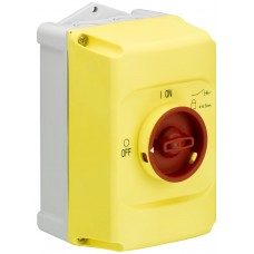 1SAM201911R1011 Бокс IB132-Y для MS116, MS132, MS132-T, MO132 IP65 с желто-красной ручкой управления