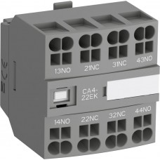 1SBN010146R1213 Блок контактный CA4-13NK (1НО+3НЗ) фронтальный с втычными клеммами для реле NF22EK-NF40EK