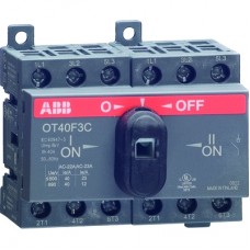Выключатель нагрузки реверсивный OT16F3C, 3P, схема I-0-II, без рукоятки ABB