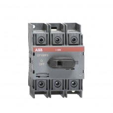 1SCA105004R1001 Рубильник OT100F3 до 100А 3х-полюсный для установки на DIN-рейку или монтажная плата (с резерв. ручк