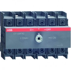 Выключатель нагрузки реверсивный OT100F3C, 3P, схема I-0-II, без рукоятки ABB