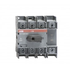 1SCA105018R1001 Рубильник OT100F4N2 до 100А 4х-полюсный для установки на DIN-рейку или монтажную плату (с резерв. ру