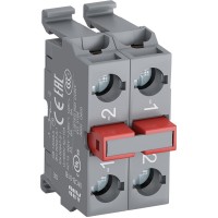 1SFA611610R2020 Блок контактный MCB-02B для монтажа в кнопочные посты 2НЗ