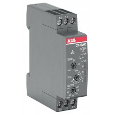 1SVR508210R0100 Реле времени CT-SAC.22 компактное (звезда-треуг. рег. время перекл. на треуг.) 24-48B DC, 24-240B AC (4 диапазонов времени 0,05с...1