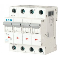 Автоматический выключатель PL7-C1/4, 4P, 1A, характеристика C, 10kA, 4M Eaton