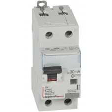 Дифференциальный автоматический выключатель (АВДТ) Legrand DX3, электромеханический, 1P+N, 20A, характеристика C, 6kA, 30mA, тип AC, 2M Legrand