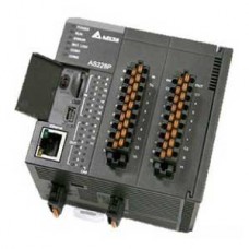 Программируемый логический контроллер AS228R-A, 16DI, 12RO, 24VDC, 64K шагов, 2xRS485, USB, microSD, CANopen, Ethernet Delta