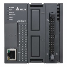 Программируемый логический контроллер AS324MT-A, 12DI, 12DO, дифф., 24VDC, 128K шагов, 2xRS485, USB, microSD, CANopen, Ethernet Delta
