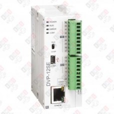 DVP12SE11R Программируемый логический контроллер DVP12SE11R, 8DI, 4RO, 24VDC, 16K шагов, RS485, USB, Ethernet