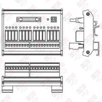 UB-10-OR16A Клеммный модуль UB-10-OR16A, 16RO, IDC-20, DIN35
