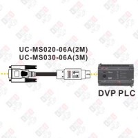 UC-MS030-06A Кабель связи ПЛК DVP с HMI, RS232 (DB-9"папа"/mini-DIN), 3м