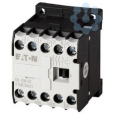 Мини-контактор DILEM-01(230V50HZ,240V60HZ), 3P, 9A/(20A по AC-1), 4kW(400VAC), 230V50Hz/240V60Hz, 1NC Eaton