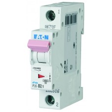 Автоматический выключатель PL6-B50/1, 1P, 50A, характеристика B, 6kA, 1M Eaton