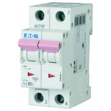Автоматический выключатель PL6-B32/2, 2P, 32A, характеристика B, 6kA, 2M Eaton