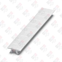 1051003 Планка Zack ZB 6 :UNBEDRUCKT для клемм 6,2mm, без надписей, 10 элементов, PA, белая