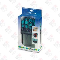 1212701 Набор отверток SF-SL/PH/PZ-SL SET S-VDE, 7 элементов, с настенным держателем, изоляция VDE