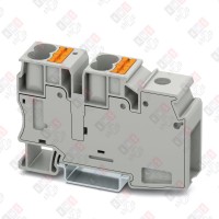 3002371 Клемма потенциальная PTU 35/4X10 /19,4mm, гибридная, 1 присоед. x35mm2, 4 присоед. x10mm2, 101A, 1000V, серая
