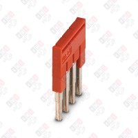 3030187 Перемычка FBS 4-5 на 4 полюса, для клемм 5,2mm, 24A, красная