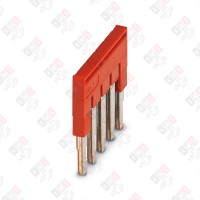 3030190 Перемычка FBS 5-5 на 5 полюсов, для клемм 5,2mm, 24A, красная