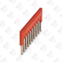 3030213 Перемычка FBS 10-5 на 10 полюсов, для клемм 5,2mm, 24A, красная 3030213 Перемычка FBS 10-5 на 10 полюсов, для клемм 5,2mm, 24A, красная