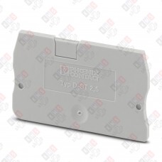 3030417 Крышка концевая D-ST 2,5 /2,2mm, для пружинных клемм ST 2,5, серая