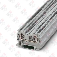 3031364 Клемма проходная ST 4 /6,2mm, пружинная, 2 присоед., 4(max 6)mm2, 32A, 800V, серая