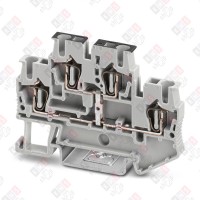 3031539 Клемма двухъярусная STTB 2,5-PV /5,2mm, пружинная, со связью потенциала, 4 присоед., 2,5(max 4)mm2, 22A, 500V, серая 3031539 Клемма двухъярусная STTB 2,5-PV /5,2mm, пружинная, со связью потенциала, 4 присоед., 2,5(max 4)mm2, 22A, 500V, серая