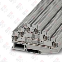 3036042 Клемма многоярусная ST 2,5-3L /5,2mm, пружинная, 6 присоед., 2,5(max 4)mm2, 20A, 500V, серая 3036042 Клемма многоярусная ST 2,5-3L /5,2mm, пружинная, 6 присоед., 2,5(max 4)mm2, 20A, 500V, серая