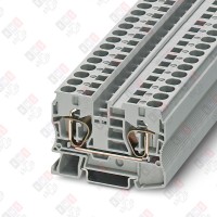 3036110 Клемма проходная ST 10 /10,2mm, пружинная, 2 присоед., 10(max 16)mm2, 57A, 1000V, серая