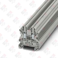 3044102 Клемма проходная UT 4 /6,2mm, винтовая, 2 присоед., 4(max 6)mm2, 32A, 1000V, серая 3044102 Клемма проходная UT 4 /6,2mm, винтовая, 2 присоед., 4(max 6)mm2, 32A, 1000V, серая