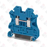 3044115 Клемма проходная UT 4 BU /6,2mm, винтовая, 2 присоед., 4(max 6)mm2, 32A, 1000V, синяя