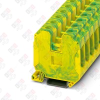 3044241 Клемма защитного проводника UT 35-PE /16mm, винтовая, 2 присоед., 35(max 50)mm2, желто-зеленая