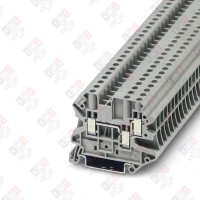 3044364 Клемма проходная UT 4-TWIN /6,2mm, винтовая, 3 присоед., 4(max 6)mm2, 32A, 500V, серая