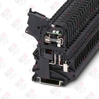 3046090 Клемма с держателем предохранителя UT 4-HESILED 24 (5X20) /6,2mm, винтовая, 2 присоед., 4(max 6)mm2, 6,3A, с индикатором 24V, черная