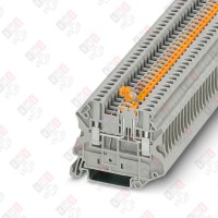 3046362 Клемма с ножевым размыкателем UT 2,5-MT /5,2mm, винтовая, 2 присоед., 2,5(max 4)mm2, 20A, 400V, серая