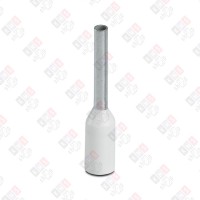 3200014 Кабельный наконечник AI 0,5 - 8 WH изолированный, сечение 0,5mm2, длина 8mm, белый (упак. 100шт.)