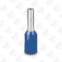 3200027 Кабельный наконечник AI 0,75 - 8 BU изолированный, сечение 0,75mm2, длина 8mm, синий (упак. 100шт.)