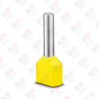 3201013 Кабельный наконечник AI-TWIN 2X 6 - 14 YE изолированный, двойной, сечение 6mm2, длина 14mm, желтый (упак. 100шт.)