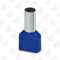 3202847 Кабельный наконечник AI-TWIN 2X 16 - 16 BU изолированный, двойной, сечение 16mm2, длина 16mm, синий (упак. 50шт.) 3202847 Кабельный наконечник AI-TWIN 2X 16 - 16 BU изолированный, двойной, сечение 16mm2, длина 16mm, синий (упак. 50шт.)