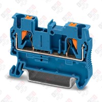 3209523 Клемма проходная PT 2,5 BU /5,2mm, push-in, 2 присоед., 2,5(max 4)mm2, 24A, 800V, синяя 3209523 Клемма проходная PT 2,5 BU /5,2mm, push-in, 2 присоед., 2,5(max 4)mm2, 24A, 800V, синяя