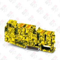 3214082 Клемма потенциальная PTU 35/4X6/6X2,5-FE /16,3mm, гибридная, 1 присоед. x35mm2, 4 присоед. x6mm2, 4 присоед. x2,5mm2, 105A, 1000V, черно-желтая