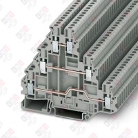 3214259 Клемма многоярусная UT 2,5-3L /5,2mm, винтовая, 6 присоед., 2,5(max 4)mm2, 19A, 500V, серая