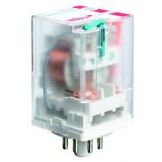 Реле R15-2012-23-5230-WT, 2CO, 10A(250VAC/24VDC), 230VAC, мех. индикация, тест-кнопка с блокировкой Relpol