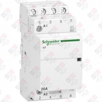 A9C22824 МОДУЛЬНЫЙ КОНТАКТОР iCT20A 4НО 220/240В АС 50ГЦ A9C22824 МОДУЛЬНЫЙ КОНТАКТОР iCT20A 4НО 220/240В АС 50ГЦ