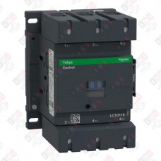 LC1D115P7 КОНТАКТОР D 3Р,115 A,НО+НЗ,230V 50/60 ГЦ,ЗАЖИМ ПОД ВИНТ,