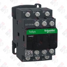 LC1D126F7 КОНТАКТОР D 3Р, 12 A, НО+НЗ, 110V 50/60 ГЦ, ЗАЖИМ ПОД КОЛЬЦ. НАКОН.,