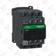 LC1D12CD КОНТАКТОР D 3Р, 12 A, НО+НЗ, 36V DС, ОГРАН. ПЕРЕНАПРЯЖЕНИЙ, РАСШ. ДИАПАЗОН