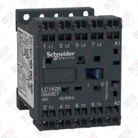LC1K090043E7 КОНТАКТОР K 4Р (4 НО), AC1 25 A, 48V 50/60 ГЦ, ПРУЖИННЫЙ ЗАЖИМ,