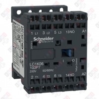 LC1K09103M7 КОНТАКТОР K 3P, 9 A, НО, 220V 50/60 ГЦ, ПРУЖИННЫЙ ЗАЖИМ,